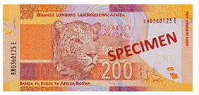 new R200 bank note south africa
