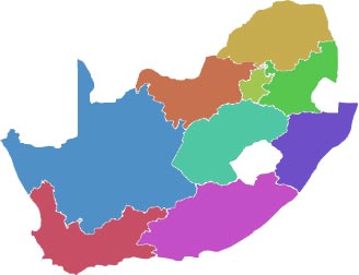 map of south africa